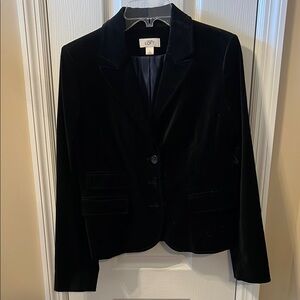 LOFT Women's Black Velvet Jacket